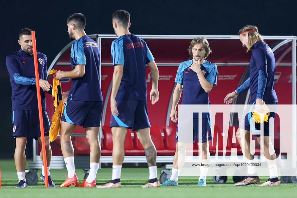 Training of the Croatian national football team Luka Modric during the training of the Croatian national football team at Al Esal 3 camp the day before the match against Morocco in Doha, Qatar on December 16, 2022. GoranxStanzl PIXSELL