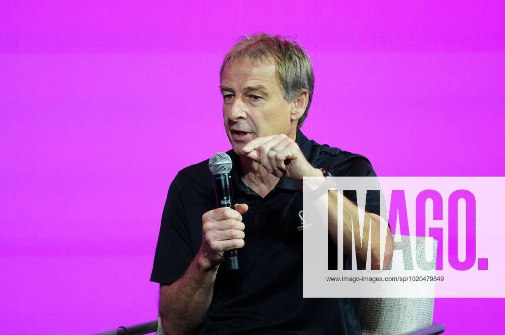 Mandatory Credit: Photo by Javier Garcia Shutterstock (13670832r) Jurgen Klinsmann during a technical briefing FIFA Technical Study Group press conference, PK, Pressekonferenz FIFA World Cup, WM, Weltmeisterschaft, Fussball 2022, Football, Main Media Centre, Doha, Qatar - 17 Dec 2022 Editorial Use Only FIFA Technical Study Group Press Conference, FIFA World Cup 2022, Football, Main Media Centre, Doha, Qatar - 17 Dec 2022 Editorial Use Only
