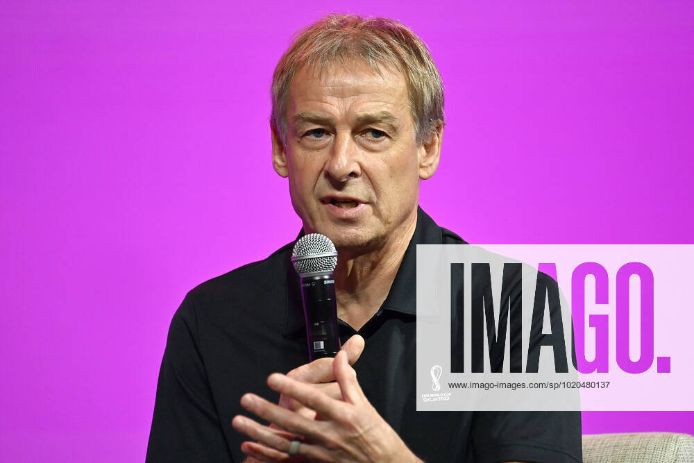 Juergen KLINSMANN, Einzelbild,angeschnittenes Einzelmotiv,Portraet,Portrait,Porträt. Technical Study Group media briefing Pressekonefrenz der technischen Kommisson am 17.12.2022. Fussball Weltmeisterschaft 20122 in Katar vom 20.11.