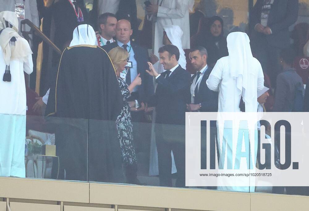 Mandatory Credit: Photo by Kieran McManus Shutterstock (13670809ae) Emmanuel Macron President of France Argentina v France, FIFA World Cup, WM, Weltmeisterschaft, Fussball 2022, Final, Football, Lusail Stadium, Al Daayen, Qatar - 18 Dec 2022 Editorial Use Only Argentina v France, FIFA World Cup 2022, Final, Football, Lusail Stadium, Al Daayen, Qatar - 18 Dec 2022 Editorial Use Only