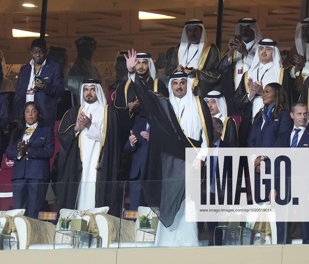 QAT, WM FIFA 2022, Finale, Argentinien vs Frankreich 18.12.2022, Lusail Iconic Stadium, Doha, QAT, WM FIFA 2022, Finale, Argentinien vs Frankreich, im Bild Tamim bin Hamad Al Thani, der Emir von Katar...