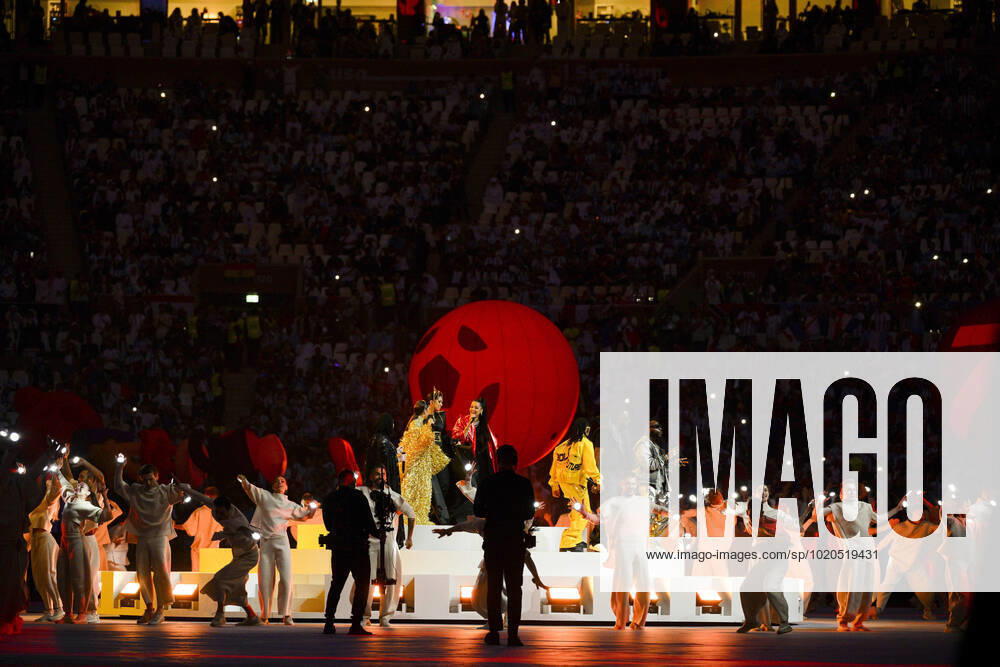 Ceremonie de Cloture - Maitre Gims FOOTBALL : Argentine vs france - Finale - Coupe du Monde Qatar 2022 - 18 12 2022 JBAutissier Panoramic