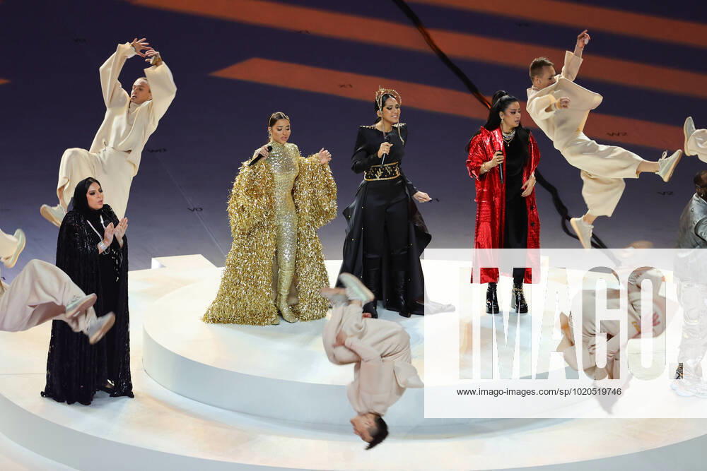 Closing ceremony performance during the Final of the FIFA World Cup, WM, Weltmeisterschaft, Fussball Qatar 2022 between Argentina and France at Lusail Stadium, Lusail, Qatar on 18 December 2022.