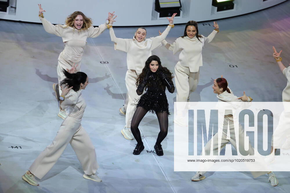 Closing ceremony performance during the Final of the FIFA World Cup, WM, Weltmeisterschaft, Fussball Qatar 2022 between Argentina and France at Lusail Stadium, Lusail, Qatar on 18 December 2022.