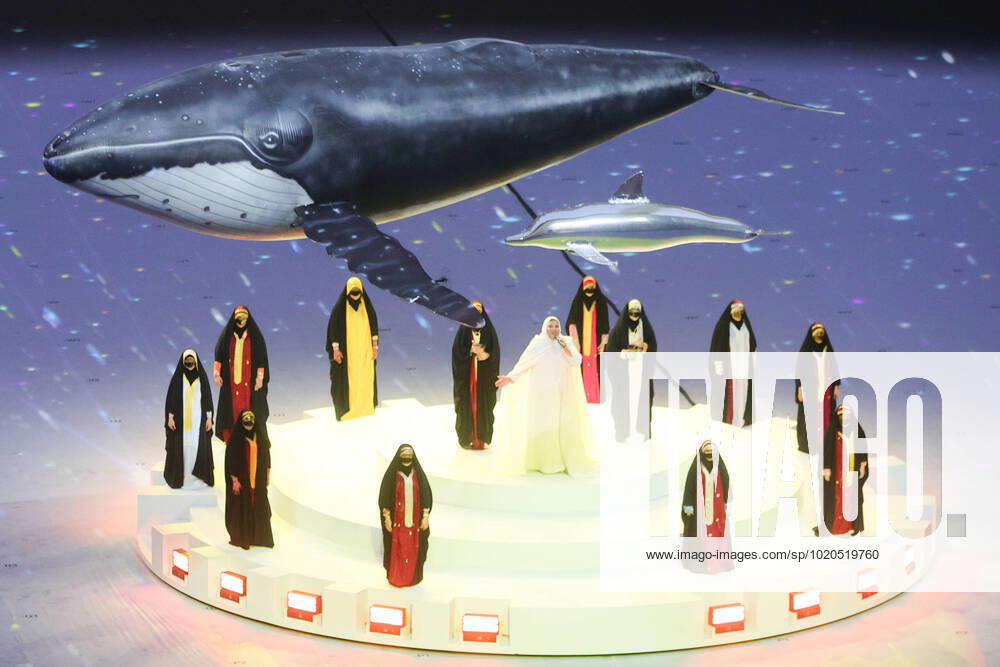 Closing ceremony performance during the Final of the FIFA World Cup, WM, Weltmeisterschaft, Fussball Qatar 2022 between Argentina and France at Lusail Stadium, Lusail, Qatar on 18 December 2022.