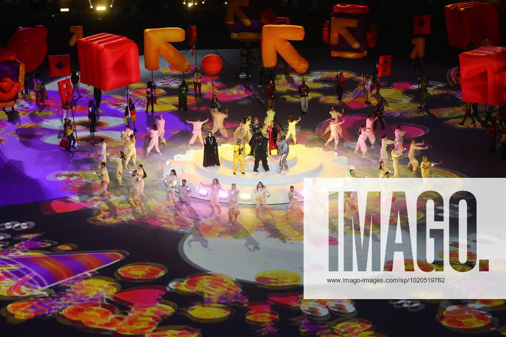 Closing ceremony performance during the Final of the FIFA World Cup, WM, Weltmeisterschaft, Fussball Qatar 2022 between Argentina and France at Lusail Stadium, Lusail, Qatar on 18 December 2022.