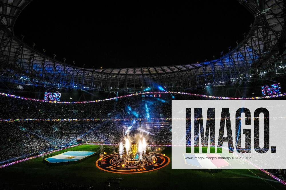 Mandatory Credit: Photo by Javier Garcia Shutterstock (13670815ap) Pre-match atmosphere Argentina v France, FIFA World Cup, WM, Weltmeisterschaft, Fussball 2022, Final, Football, Lusail Stadium, Al Daayen, Qatar - 18 Dec 2022 Editorial Use Only Argentina v France, FIFA World Cup 2022, Final, Football, Lusail Stadium, Al Daayen, Qatar - 18 Dec 2022 Editorial Use Only