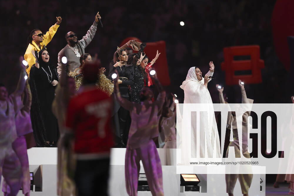 (221218) -- LUSAIL, Dec. 18, 2022 -- Artists perform during the closing ceremony prior to the Final between Argentina and France at the 2022 FIFA World Cup, WM, Weltmeisterschaft, Fussball at Lusail Stadium in Lusail, Qatar, Dec. 18, 2022. ) (SP)QATAR-LUSAIL-2022 WORLD CUP-FINAL-ARG VS FRA CaoxCan