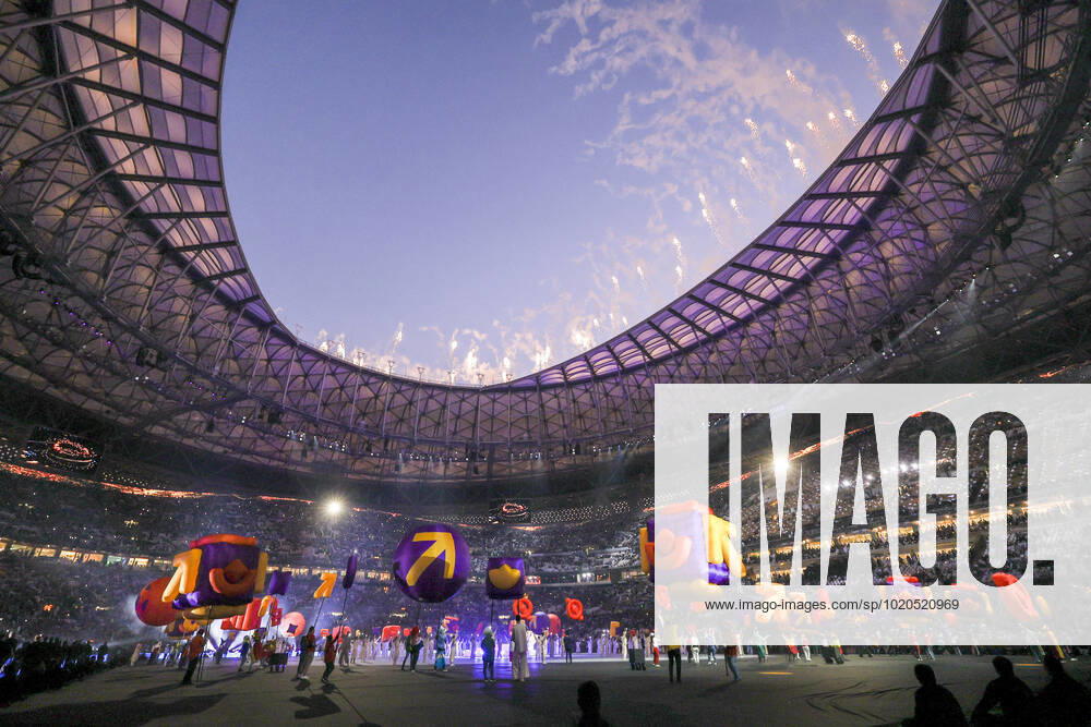 (221218) -- LUSAIL, Dec. 18, 2022 -- Artists perform during the closing ceremony prior to the Final between Argentina and France at the 2022 FIFA World Cup, WM, Weltmeisterschaft, Fussball at Lusail Stadium in Lusail, Qatar, Dec. 18, 2022. ) (SP)QATAR-LUSAIL-2022 WORLD CUP-FINAL-ARG VS FRA LanxHongguang