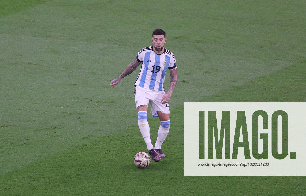 Argentina v France 2022 FIFA World Cup, WM, Weltmeisterschaft, Fussball Nicolas Otamendi of Argentina during the 2022 FIFA World Cup Final between Argentina and France at Lusail Stadium, Lusail Content Not Available For UK Newspapers