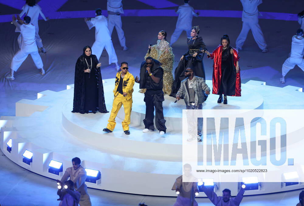 (221218) -- LUSAIER, Dec. 18, 2022 -- Artists perform during the closing ceremony prior to the Final between Argentina and France at the 2022 FIFA World Cup, WM, Weltmeisterschaft, Fussball at Lusail Stadium in Lusail, Qatar, Dec. 18, 2022. ) (SP)QATAR-LUSAIL-2022 WORLD CUP-FINAL-ARG VS FRA XuxZijian