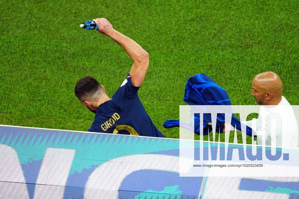 Mandatory Credit: Photo by Javier Garcia Shutterstock (13670815ck) Olivier Giroud of France reacts after being substituted Argentina v France, FIFA World Cup, WM, Weltmeisterschaft, Fussball 2022, Final, Football, Lusail Stadium, Al Daayen, Qatar - 18 Dec 2022 Editorial Use Only Argentina v France, FIFA World Cup 2022, Final, Football, Lusail Stadium, Al Daayen, Qatar - 18 Dec 2022 Editorial Use Only