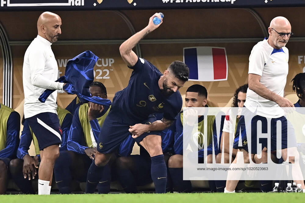 Foto Fabio Ferrari LaPresse - 18 Dicembre 2022 Lusail, Qatar - - Calcio - Qatar 2022 - Coppa del Mondo Fifa - Argentina vs Francia - Finale - Lusail Iconic Stadium - Nella foto: Olivier Giroud (FRA) sostituito December 18, 2022 Lusail, Qatar - sport - Soccer - Qatar 2022- FIFA World Cup, WM, Weltmeisterschaft, Fussball - Argentina vs Francia - Final - Lusail Iconic Stadium In the pic: Olivier Giroud (FRA) substituted