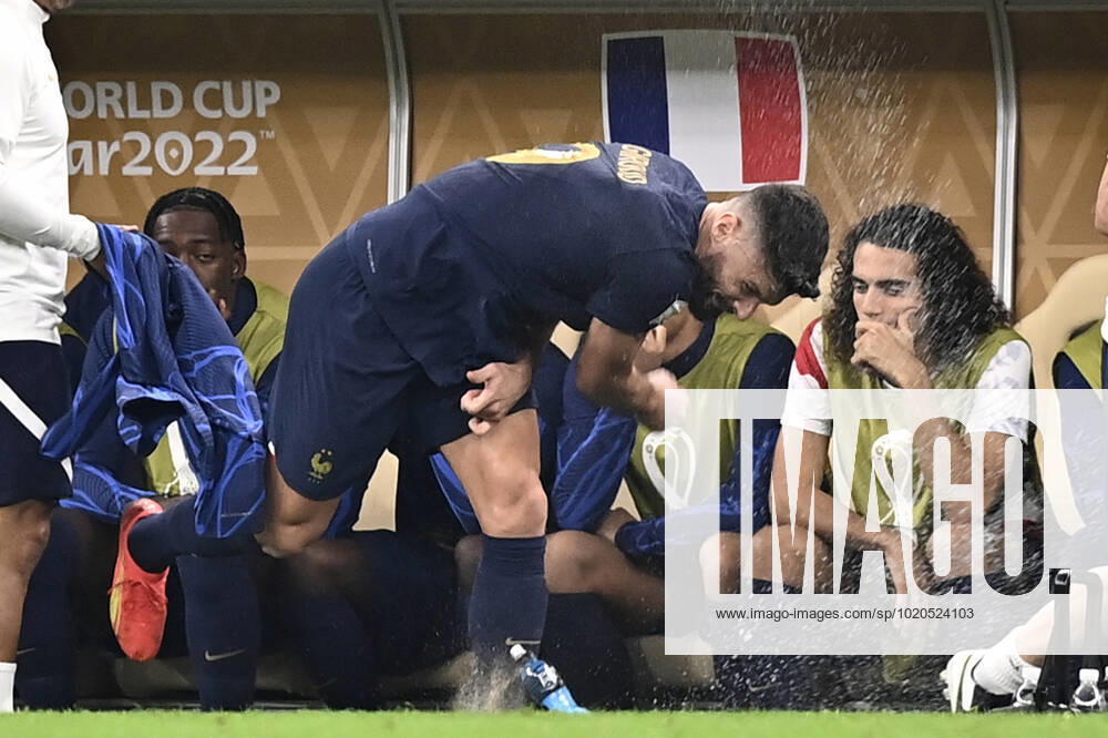 Foto Fabio Ferrari LaPresse - 18 Dicembre 2022 Lusail, Qatar - - Calcio - Qatar 2022 - Coppa del Mondo Fifa - Argentina vs Francia - Finale - Lusail Iconic Stadium - Nella foto: Olivier Giroud (FRA) rabbia dopo la sostituzione December 18, 2022 Lusail, Qatar - sport - Soccer - Qatar 2022- FIFA World Cup, WM, Weltmeisterschaft, Fussball - Argentina vs Francia - Final - Lusail Iconic Stadium In the pic: Olivier Giroud (FRA)