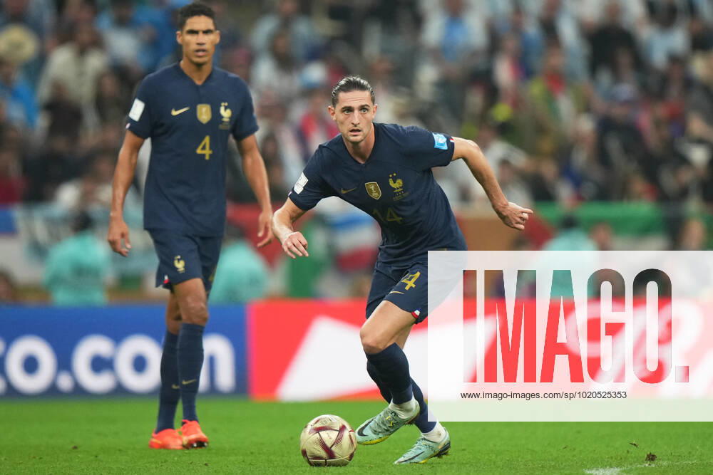 QAT: Argentina v France. FIFA World Cup, WM, Weltmeisterschaft, Fussball Qatar 2022. Final Adrien Rabiot of France during the FIFA World Cup Qatar 2022 match, Final, between Argentina and France played at Lusail Stadium on Dec 18, 2022 in Lusail, Qatar.