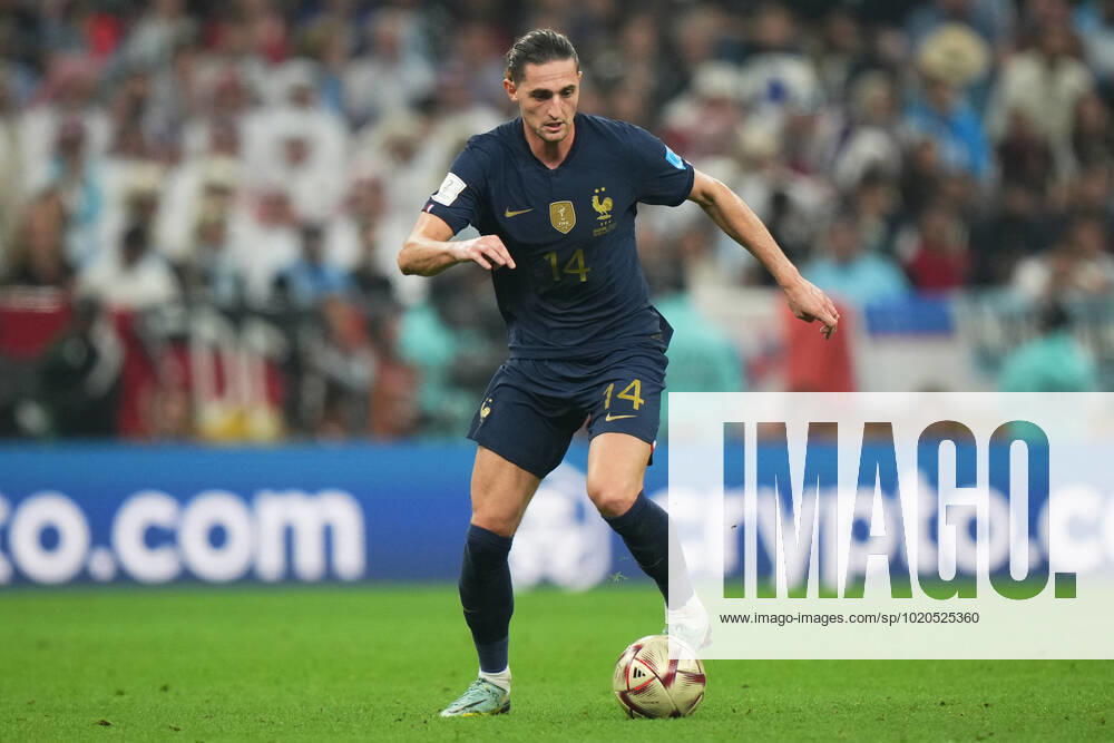 QAT: Argentina v France. FIFA World Cup, WM, Weltmeisterschaft, Fussball Qatar 2022. Final Adrien Rabiot of France during the FIFA World Cup Qatar 2022 match, Final, between Argentina and France played at Lusail Stadium on Dec 18, 2022 in Lusail, Qatar.