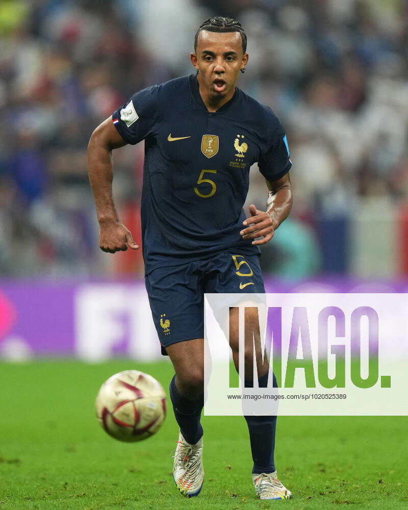 QAT: Argentina v France. FIFA World Cup, WM, Weltmeisterschaft, Fussball Qatar 2022. Final Jules Kounde of France during the FIFA World Cup Qatar 2022 match, Final, between Argentina and France played at Lusail Stadium on Dec 18, 2022 in Lusail, Qatar.