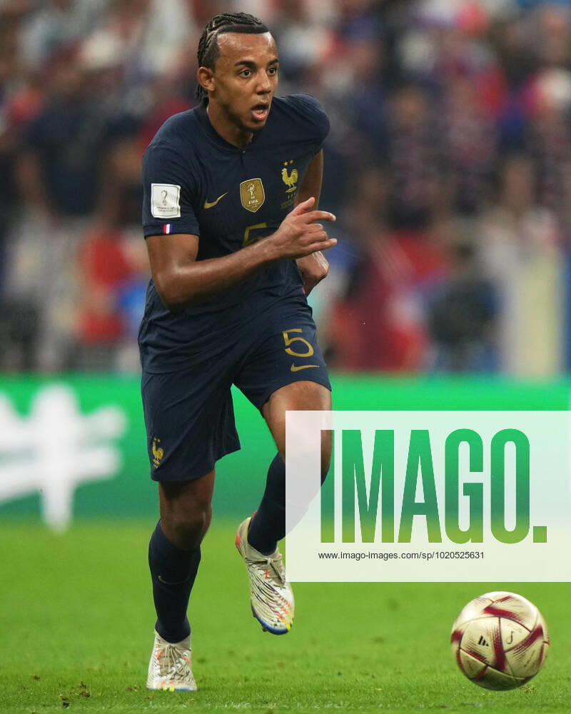 QAT: Argentina v France. FIFA World Cup, WM, Weltmeisterschaft, Fussball Qatar 2022. Final Jules Kounde of France during the FIFA World Cup Qatar 2022 match, Final, between Argentina and France played at Lusail Stadium on Dec 18, 2022 in Lusail, Qatar.