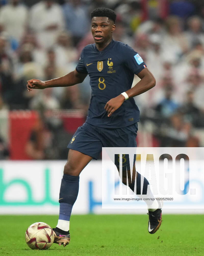 QAT: Argentina v France. FIFA World Cup, WM, Weltmeisterschaft, Fussball Qatar 2022. Final Aurelien Tchouameni of France during the FIFA World Cup Qatar 2022 match, Final, between Argentina and France played at Lusail Stadium on Dec 18, 2022 in Lusail, Qatar.