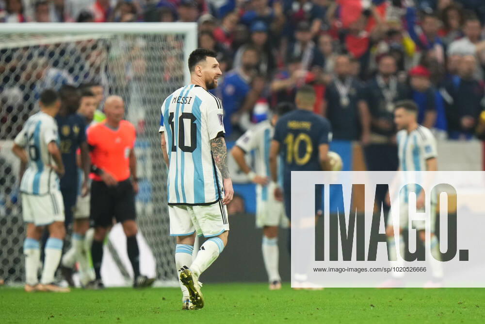 QAT: Argentina v France. FIFA World Cup, WM, Weltmeisterschaft, Fussball Qatar 2022. Final Lionel Messi of Argentina during the FIFA World Cup Qatar 2022 match, Final, between Argentina and France played at Lusail Stadium on Dec 18, 2022 in Lusail, Qatar.