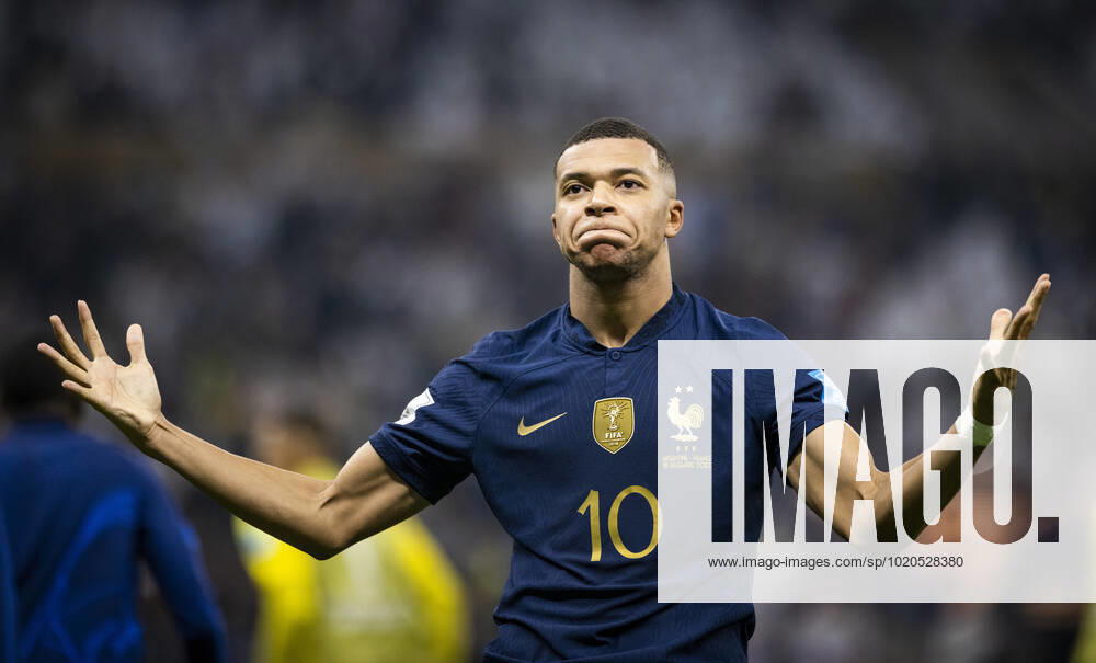 Doha, Qatar. 18th Dec, 2022. Goal celebration: Kylian Mbappe (FRA) Argentina - France Final Match Argentinien - Frankreich World Cup 2022 in Qatar 18.12.2022