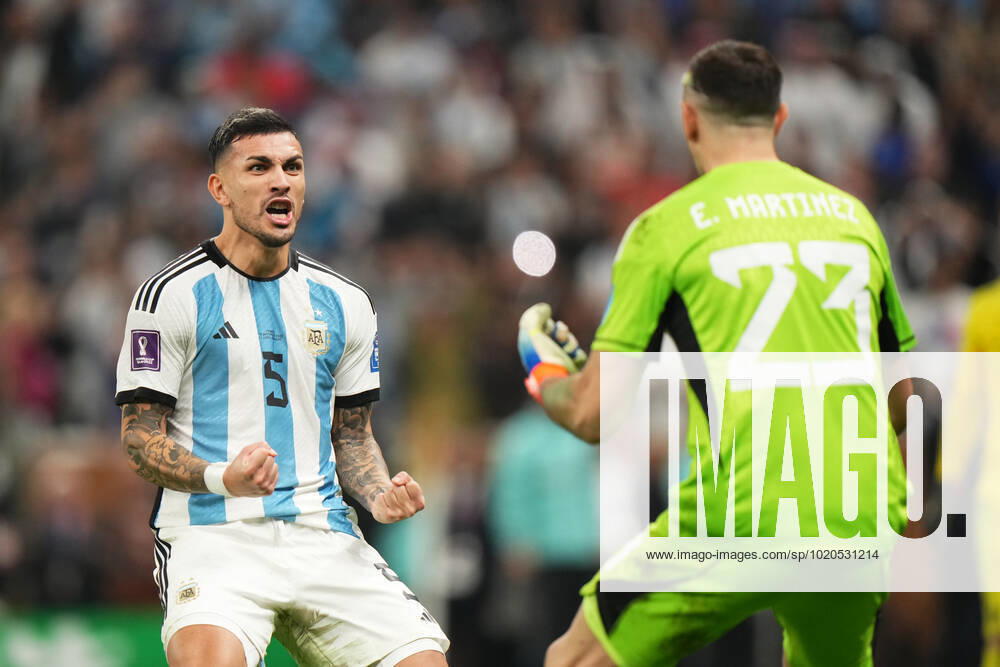 QAT: Argentina v France. FIFA World Cup, WM, Weltmeisterschaft, Fussball Qatar 2022. Final Leandro Paredes of Argentina during the FIFA World Cup Qatar 2022 match, Final, between Argentina and France played at Lusail Stadium on Dec 18, 2022 in Lusail, Qatar.