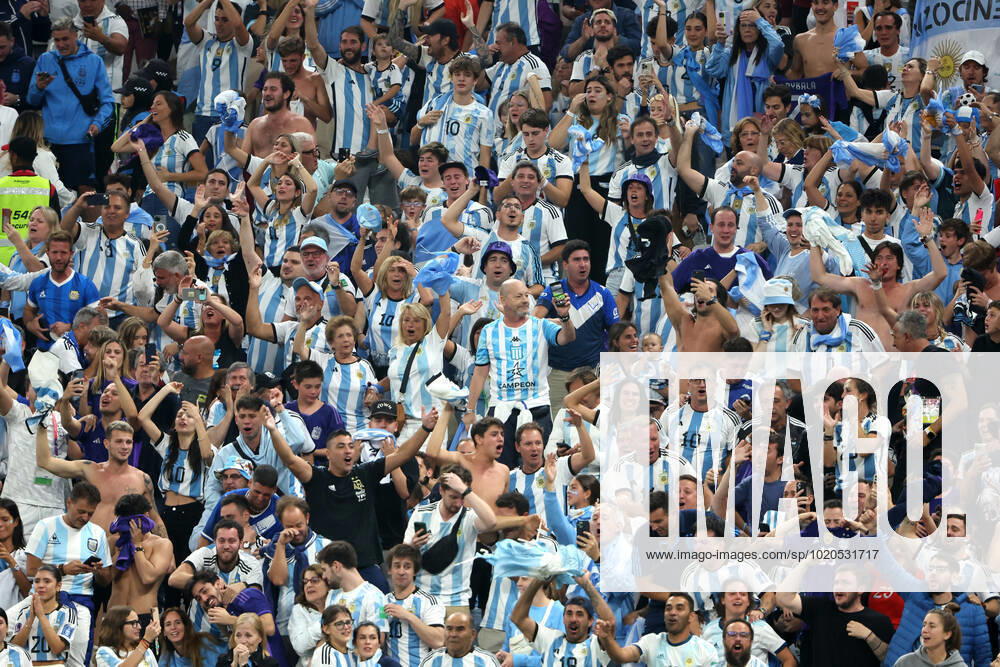 Argentina v France: Final - FIFA World Cup, WM, Weltmeisterschaft, Fussball Qatar 2022 LUSAIL CITY, QATAR - DECEMBER 18: Argentina players celebrate after the FIFA World Cup Qatar 2022 Final match between Argentina and France at Lusail Stadium on December 18, 2022 in Lusail City, Qatar. GoranxStanzl PIXSELL
