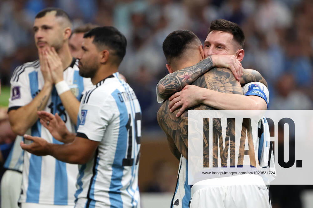 Argentina v France: Final - FIFA World Cup, WM, Weltmeisterschaft, Fussball Qatar 2022 LUSAIL CITY, QATAR - DECEMBER 18: Argentina players celebrate after the FIFA World Cup Qatar 2022 Final match between Argentina and France at Lusail Stadium on December 18, 2022 in Lusail City, Qatar. GoranxStanzl PIXSELL