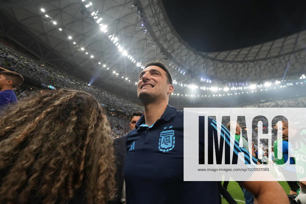 QAT: Argentina v France. FIFA World Cup, WM, Weltmeisterschaft, Fussball Qatar 2022. Final Argentina head coach Lionel Scaloni during the FIFA World Cup Qatar 2022 match, Final, between Argentina and France played at Lusail Stadium on Dec 18, 2022 in Lusail, Qatar.