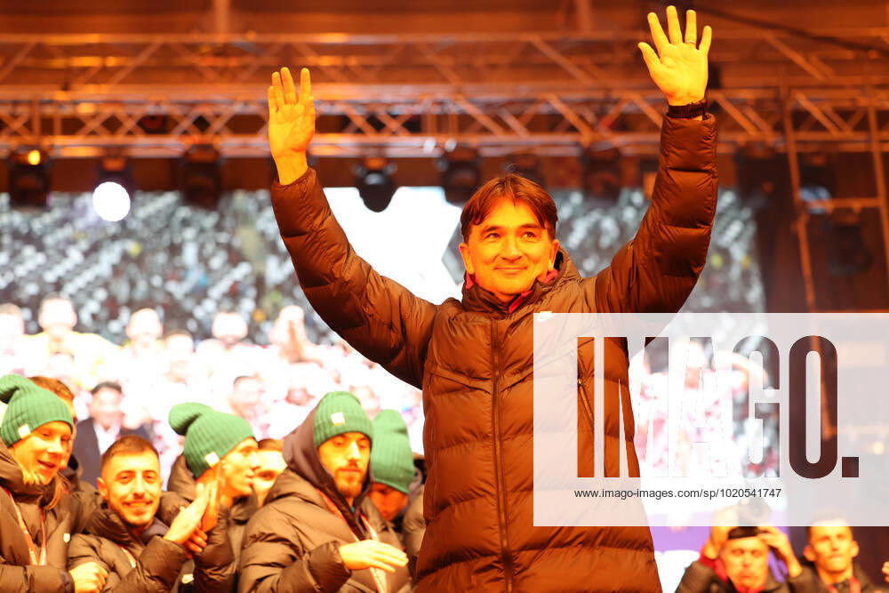 Zagreb, December 18, 2022. Magnificent welcome of the Croatian national football team in Zagreb after winning the bronze medal at the Quatar world cup 2022. Zlatko Dalic