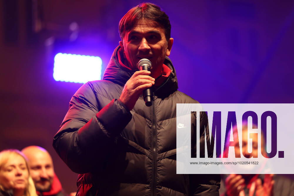 Zagreb, December 18, 2022. Magnificent welcome of the Croatian national football team in Zagreb after winning the bronze medal at the Quatar world cup 2022. Zlatko Dalic