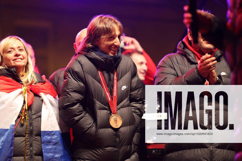 Zagreb, December 18, 2022. Magnificent welcome of the Croatian national football team in Zagreb after winning the bronze medal at the Quatar world cup 2022. Luck Modric