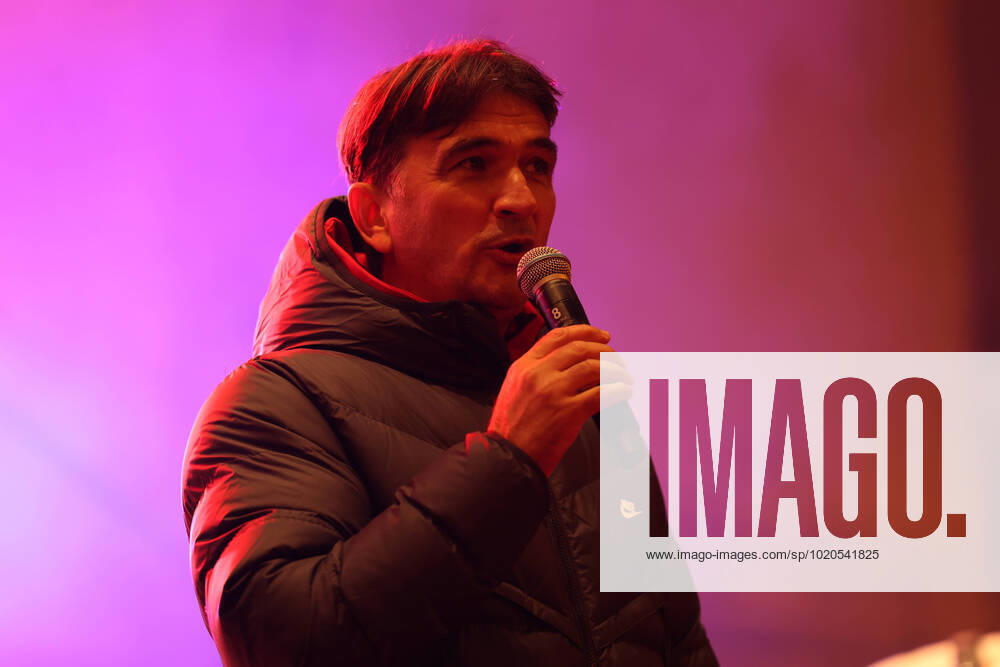 Zagreb, December 18, 2022. Magnificent welcome of the Croatian national football team in Zagreb after winning the bronze medal at the Quatar world cup 2022. Zlatko Dalic