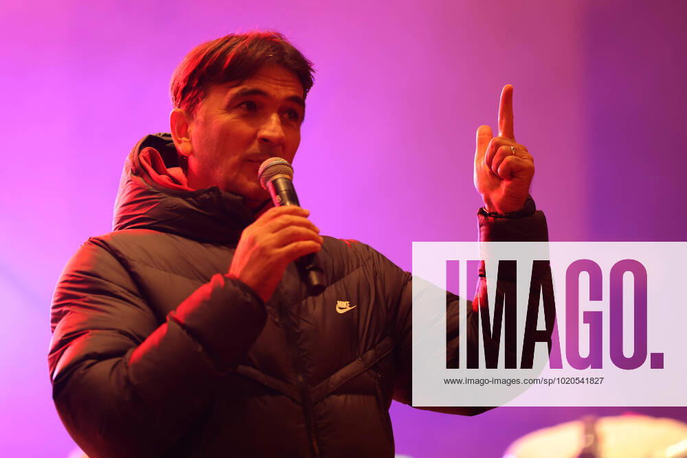 Zagreb, December 18, 2022. Magnificent welcome of the Croatian national football team in Zagreb after winning the bronze medal at the Quatar world cup 2022. Zlatko Dalic