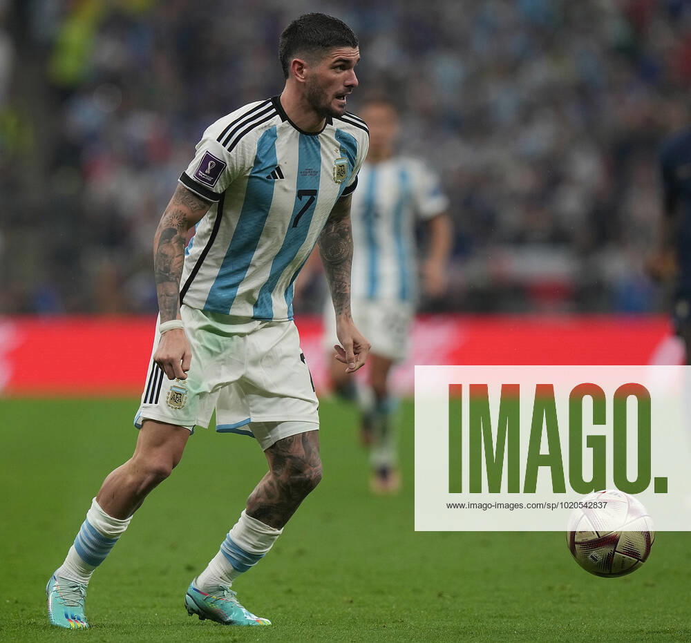 QAT, WM FIFA 2022, Finale, Argentinien vs Frankreich 18.12.2022, Lusail Iconic Stadium, Doha, QAT, WM FIFA 2022, Finale, Argentinien vs Frankreich, im Bild Argentina s midfielder Rodrigo De Paul .