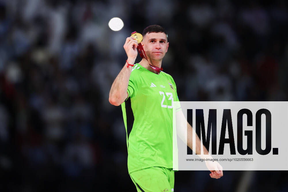 Emiliano Martinez (ARG), DECEMBER 18, 2022 - Football Soccer : FIFA World Cup, WM, Weltmeisterschaft, Fussball Qatar 2022 award ceremony at Lusail Stadium in Lusail, Qatar. Noxthirdxpartyxsales (206638828)