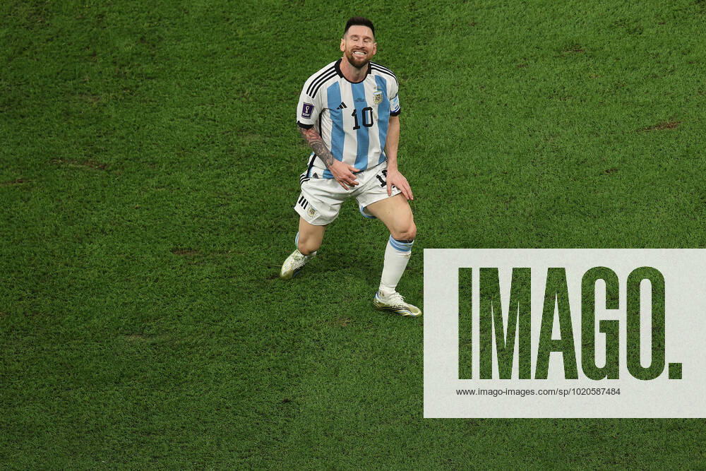 The Final : FIFA World Cup, WM, Weltmeisterschaft, Fussball 18 December 2022, Lusail City - FIFA World Cup Qatar 2022 - Final - Argentina v France - Lionel Messi of Argentina - Photo: Charlotte Wilson Offside. Doha Qatar