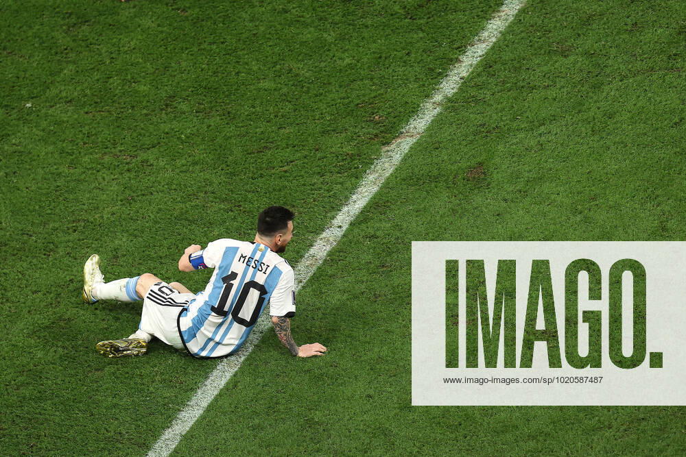The Final : FIFA World Cup, WM, Weltmeisterschaft, Fussball 18 December 2022, Lusail City - FIFA World Cup Qatar 2022 - Final - Argentina v France - Lionel Messi of Argentina - Photo: Charlotte Wilson Offside. Doha Qatar