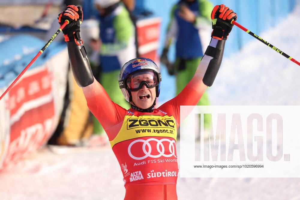KW51 ALPINE SKIING - FIS WC Alta Badia ALTA BADIA,ITALY,19.DEC.22 - ALPINE SKIING - FIS World Cup, giant slalom, men. Image shows the rejoicing of Marco Odermatt (SUI). GEPAxpictures xPatrickxSteiner