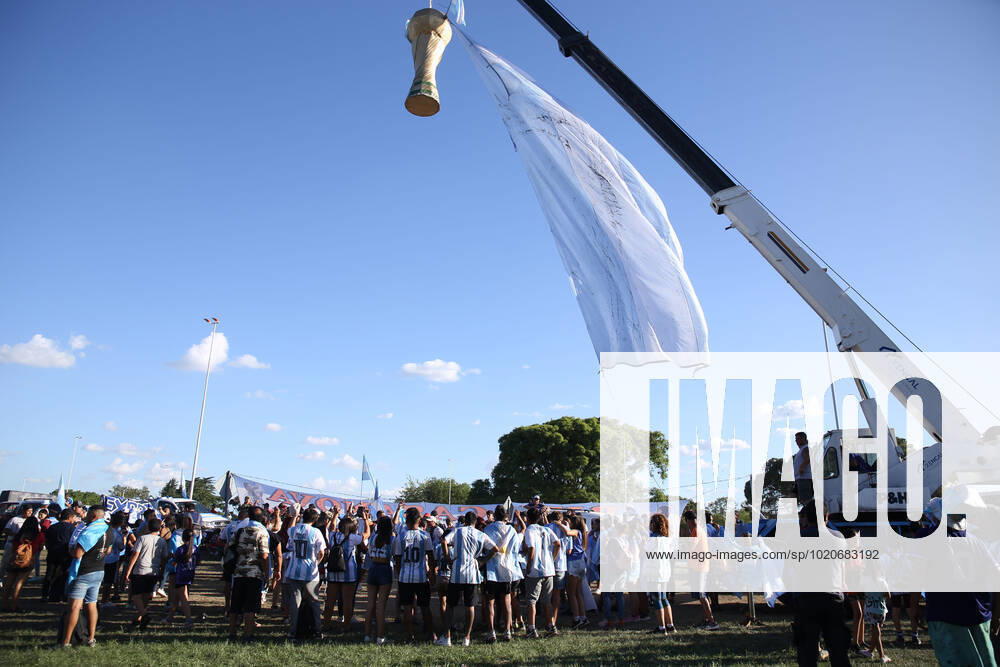 ciudad Autonoma, Buenos aires, Argentina: Argentina world champion of the Qatar cup 2022 arrived in argentina at the ezeiza airport ciudad Autónoma Argentina - ZUMAc230 0196943527st