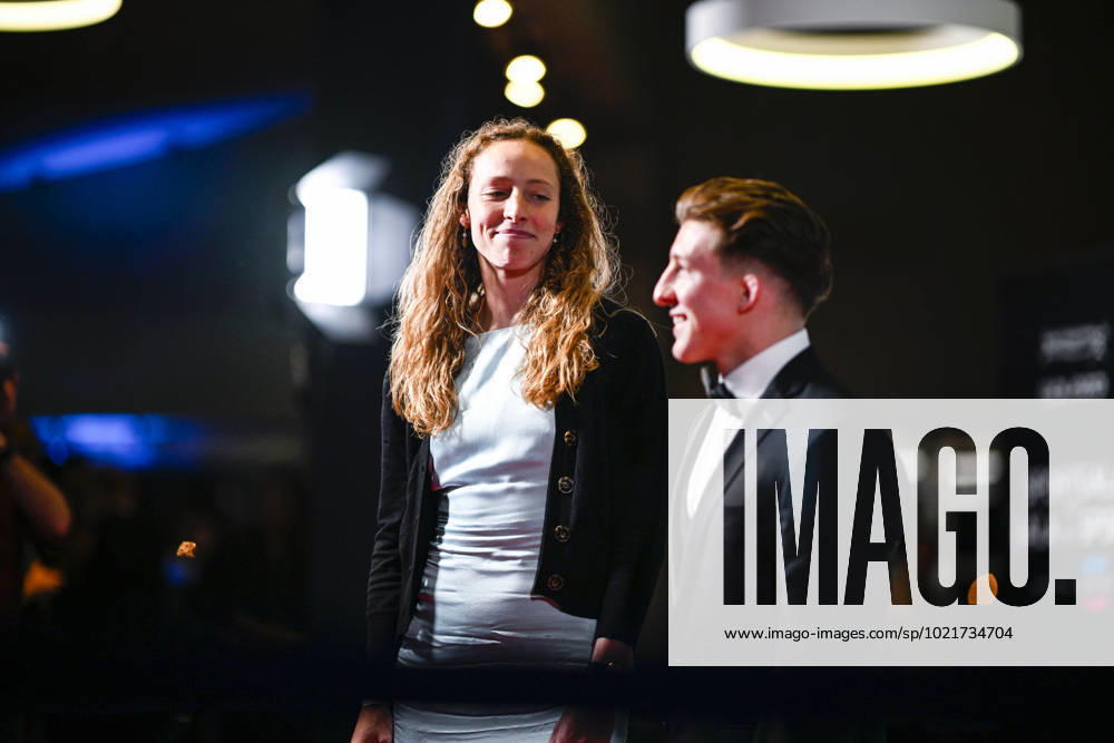 Belgian Athlete Noor Vidts and Belgian Judoka Jorre Verstraeten pictured before the Sportgala award show, to announce the women and men of the year 2022, Friday 06 January 2023 in Antwerp. JASPERxJACOBS x57917868x