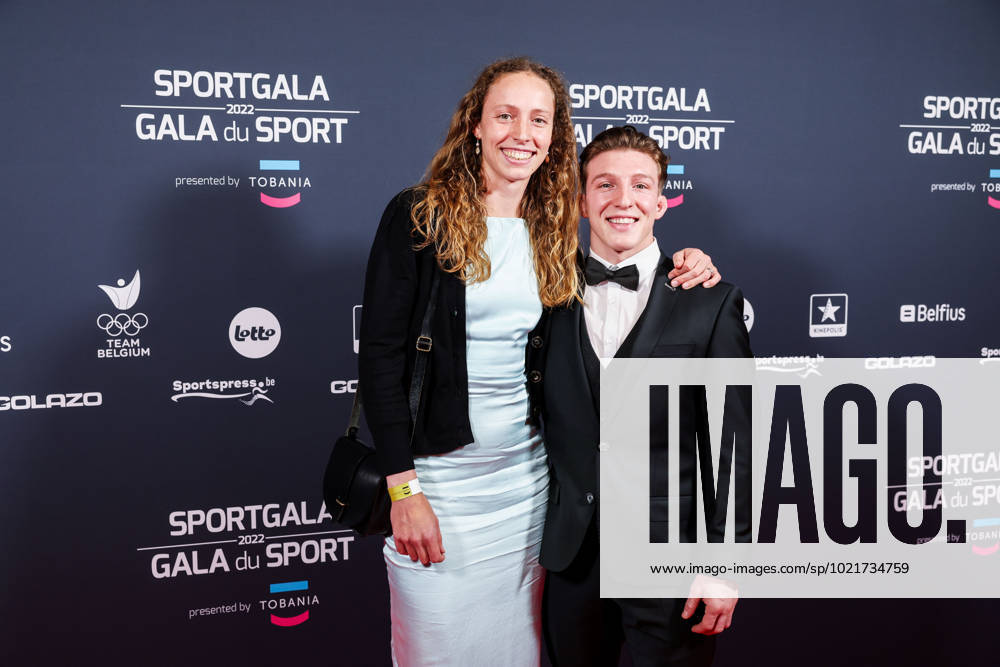 Belgian Athlete Noor Vidts and Belgian Judoka Jorre Verstraeten pictured before the Sportgala award show, to announce the women and men of the year 2022, Friday 06 January 2023 in Antwerp. KURTxDESPLENTER x57917953x