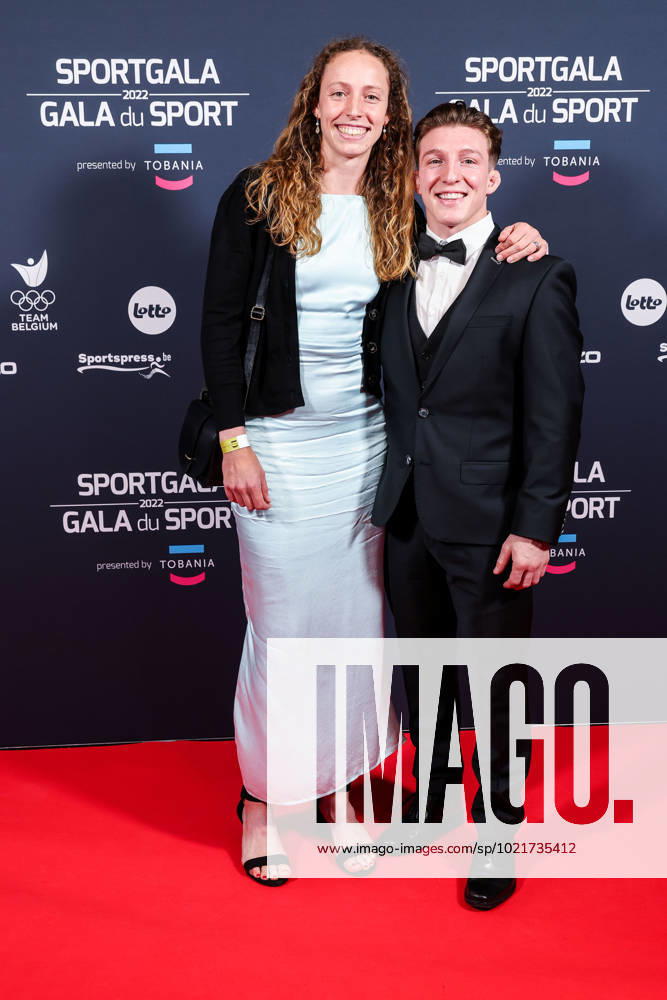 Belgian Athlete Noor Vidts and Belgian Judoka Jorre Verstraeten pictured before the Sportgala award show, to announce the women and men of the year 2022, Friday 06 January 2023 in Antwerp. KURTxDESPLENTER x57918052x