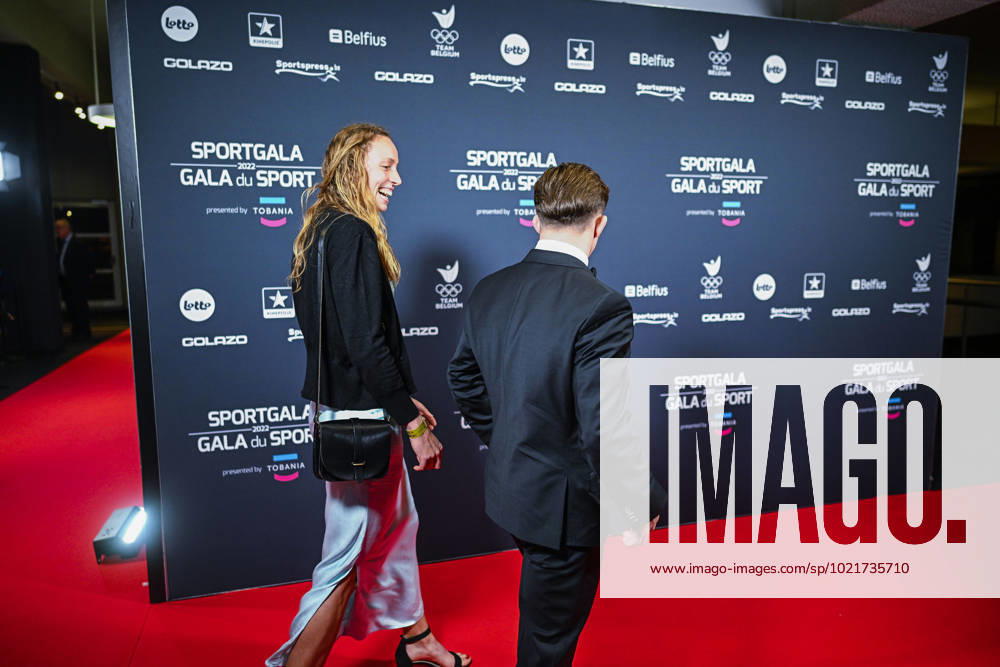 Belgian Athlete Noor Vidts and Belgian Judoka Jorre Verstraeten pictured before the Sportgala award show, to announce the women and men of the year 2022, Friday 06 January 2023 in Antwerp. JASPERxJACOBS x57918071x