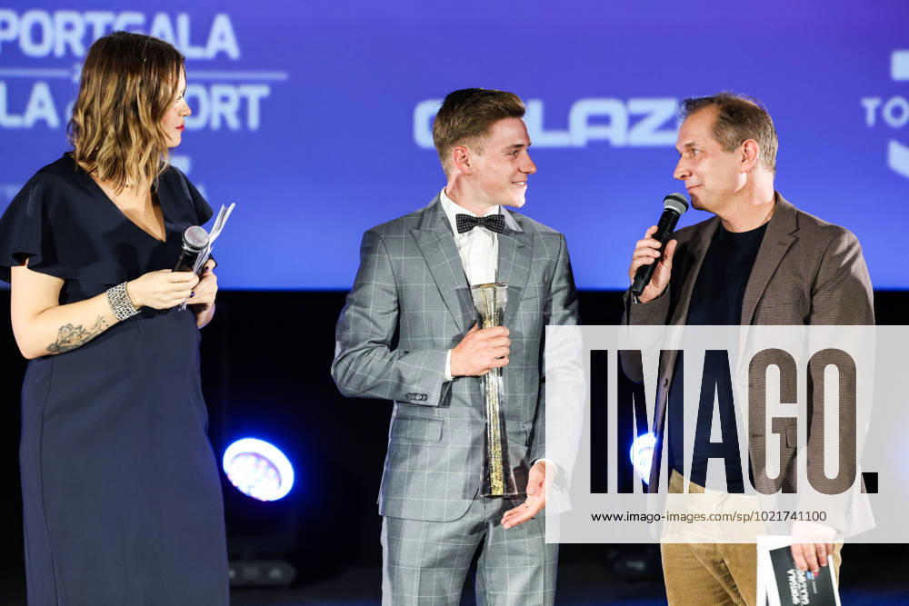 Belgian road cyclist Remco Evenepoel wins Sportman van het jaar award during the Sportgala award show, to announce the women and men of the year 2022, Friday 06 January 2023 in Antwerp. KURTxDESPLENTER x57919574x