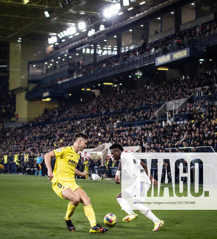 Villarreal vs Real Madrid Rodrygo (Real Madrid) in action during the game against Villarreal valid for La Liga at the La Ceramica stadium, in Vila Real, today January 7, 2023.