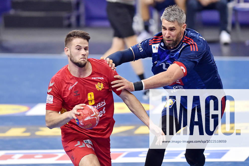 2023.01.18 Krakow Pilka reczna mezczyzn, sezon 2022 2023, Mistrzostwa Swiata 2023 Francja - Czarnogora N z Radojica Cepic, Luka Karabatic Foto Krzysztof Porebski PressFocus 2023.01.18 Krakow Handball, 2022 23 season, 28th Men s World Championship, WM, Weltmeisterschaft France - Montenegro Radojica Cepic, Luka Karabatic Credit: Krzysztof Porebski PressFocus NEWSPIX.PL --- Newspix.pl 20230118PF_KP210