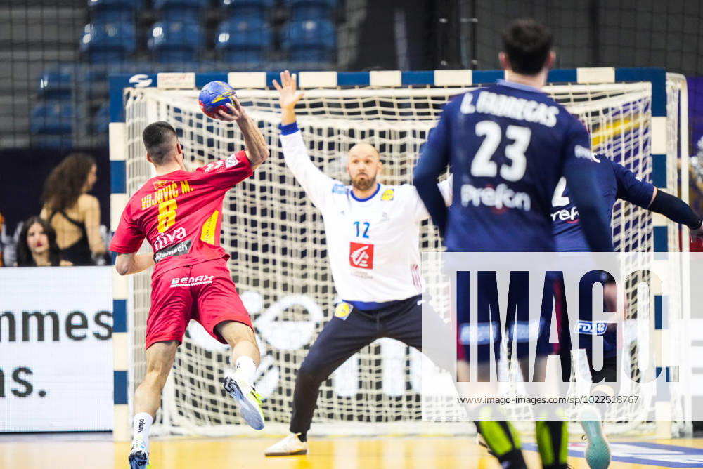 18 01 23 Tauron Arena Krakow Francja - Czarnogora 28 Mistrzostwa Swiata w Pilce Recznej Mezczyzn n z: Milos Vujovic 28th IHF World Men s Championship France - Montenegro Mateusz Januszek Newspix.pl --- Newspix.pl MJ23011800040-4