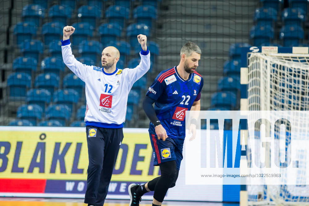 Vincent Gerard (France) HANDBALL : France vs Montà nà gro - Championnats du monde 2023 - Cracovie - 01 18 2023 LaurentTheophile Panoramic