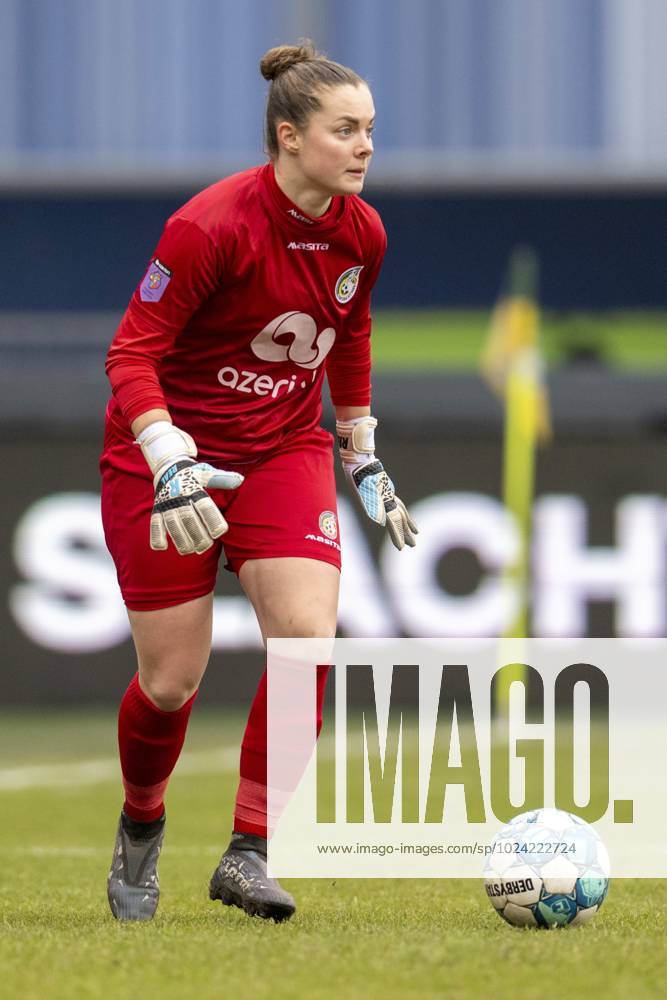 SITTARD, 12-02-2023, Fortuna Sittard Stadium, Dutch Azerion Eredivisie Women Season 2022 2023. Fortuna Sittard - PSV (vrouwen). Fortuna Sittard goalkeeper Diede Lemey during the match Fortuna Sittard - PSV (vrouwen) Fortuna Sittard - PSV (vrouwen) x19883421x